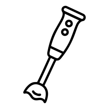 El blenderi siyah-beyaz ikon temiz çizgi sanatı, karalama tarzı. Logo, dövme, uygulama, boyama kitabı, web tasarımı, bilgi grafikleri, afiş, poster ve daha fazlası için ideal. Vektör illüstrasyonu