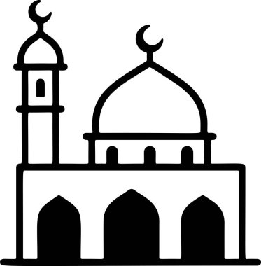 Cami taslak çizgisi, siyah-beyaz karalama tarzı. Logo, dövme, uygulama, boyama kitabı, web tasarımı, bilgi grafikleri, afiş, poster ve daha fazlası için ideal. Vektör illüstrasyonu