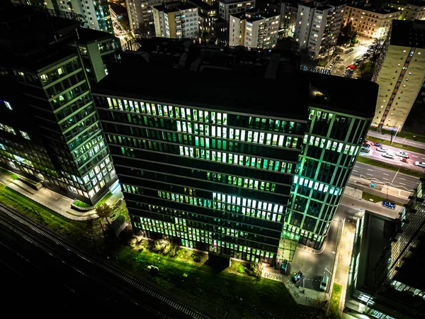 Вид Воздуха Перекресток Центре Гонконга Финансовый Район Бизнес Центры Умном — стоковое фото
