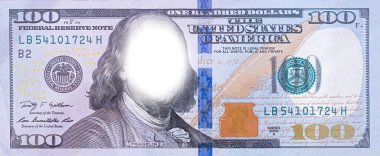 Orta alanı boş 100 dolarlık sınır. Boşluğu kopyala