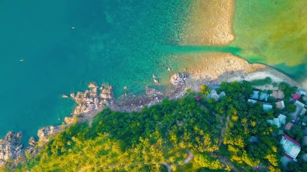 Flying Beautiful Haad Salad Beach Island Koh Phangan Thailand — Vídeo de Stock