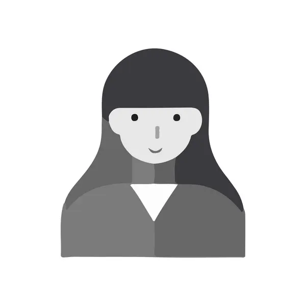 Bir dizüstü bilgisayar tutan bir iş kadını vektör çizim