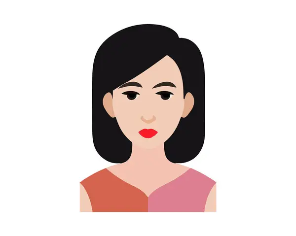 Kadın Avatar Profesyonel Vektör Simgesi