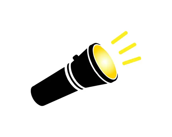 El feneri Simgesi Düz Biçim Vektör İllüstrasyonu