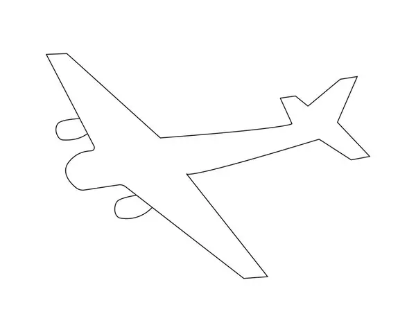 Uçak kenar çizgisi profesyonel ve minimalist bir tasarıma sahiptir.