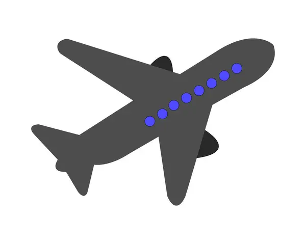 Gökyüzü simgesinde Uçan Uçak Seyahat ve Havacılık Görüntüsü