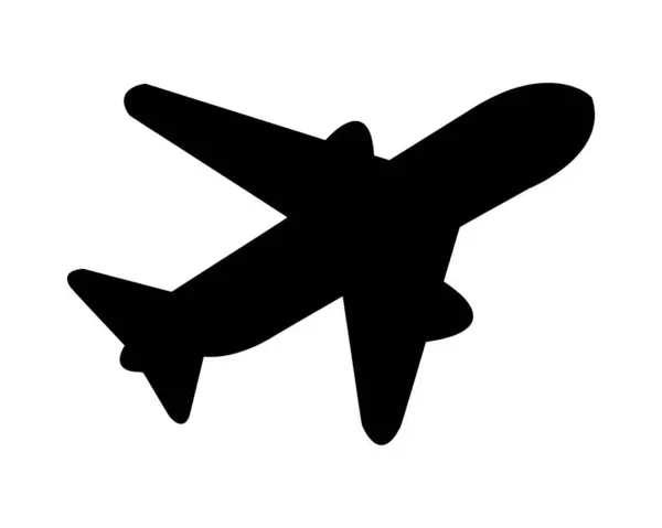 Minimalist Airplane Silhouette klasik uçak silueti zamansız cazibesi, editoryal düzenler, seyahat blogları veya havacılıktan esinlenilmiş yaratıcı projeler için ideal