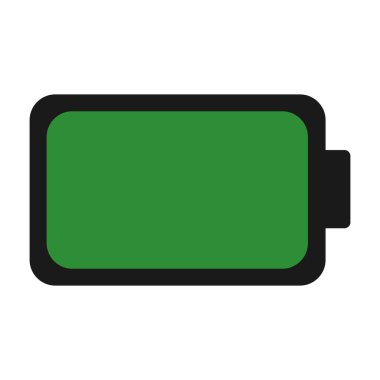 Batarya ikonu şarj seviyesi. Batarya şarj simgesi vektörü