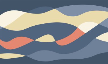 soyut dalgalı çok renkli arkaplan ögesi