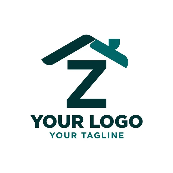 字母Z屋顶矢量标志设计 — 图库矢量图片