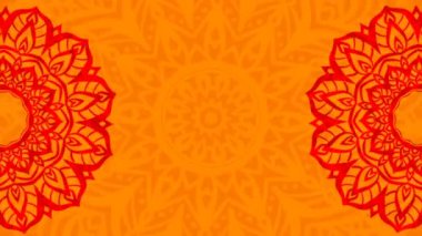 Parlak mandala dönen animasyon arkaplanı