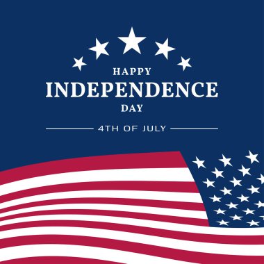 4 Temmuz 'da Amerikan bayrağı ile bağımsızlık günü