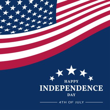 4 Temmuz 'da Amerikan bayrağı ile bağımsızlık günü