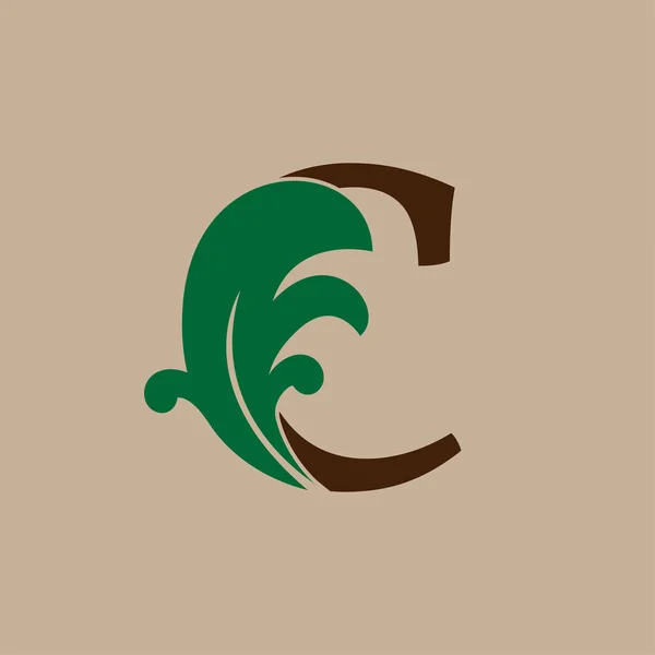Буква Цветочный Первоначальный Векторный Дизайн Логотипа Моды Роскошный Образ Жизни — стоковый вектор
