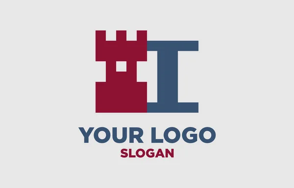 Bokstav Rike Digital Stil Vektor Logotyp Design — Stock vektor