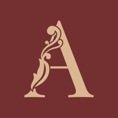 Lüks bir baş harfin logosu.
