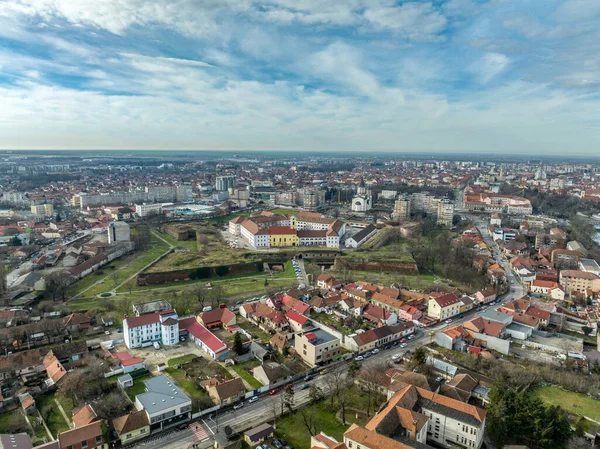 Burg Oradea Aus Der Luft — Stockfoto