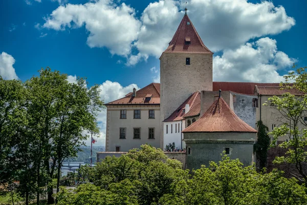 Porta San Giorgio Torre Difensiva Circolare Nel Castello Praga Con — Foto Stock