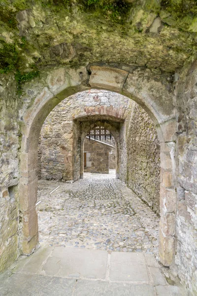 Двойные Средневековые Ворота Порталом Замке Кахир Ирландия — стоковое фото