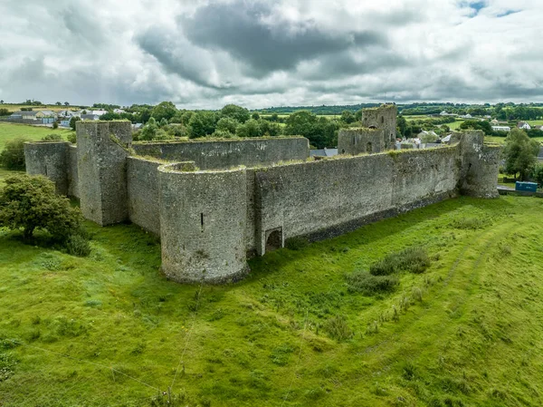 Вид Воздуха Лискарролльский Замок Века Хиберно Нормандская Крепость Графстве Корк — стоковое фото