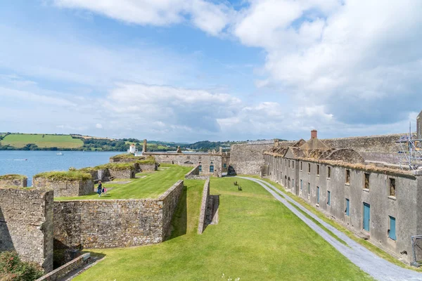 Bezdachowe Koszary Pozycje Broni Charles Fort Kinsale Irlandia — Zdjęcie stockowe