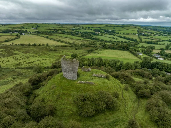 Aerial View Ruins Shanid Castle County Limerick Important Anglo Norman — Stock Photo, Image
