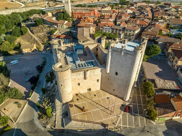 Aerial View Torija Medieval Feudal Castle Guadalajara Province Spain Built — Stock Photo, Image