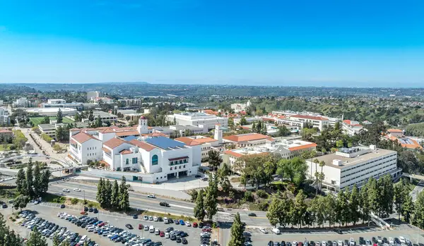 Vista Panorâmica Aérea Universidade Estadual San Diego Instituição Ensino Superior Fotos De Bancos De Imagens