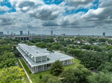 Houston 'daki Menil koleksiyonunun hava görüntüsü