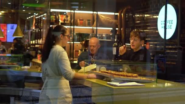 Porto Portugal Novembro 2022 Café Com Pastel Nata Tradicional Comida — Vídeo de Stock