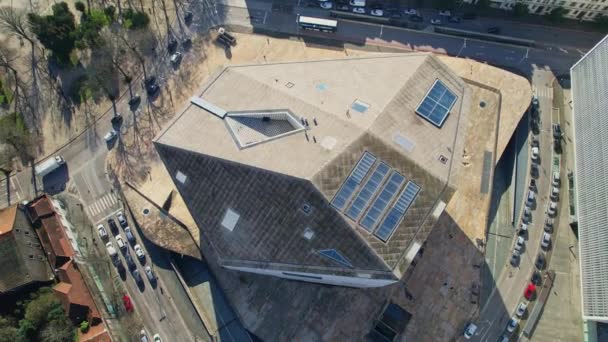 Porto Porto District Portugal January 2023 Aerial View Casa Musica — Stock Video