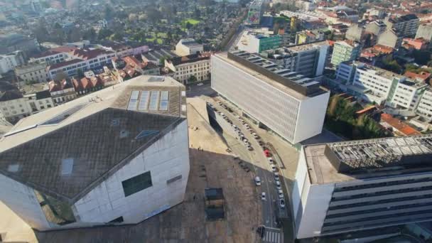 Porto Porto District Portugal January 2023 Aerial View Casa Musica — Stock videók