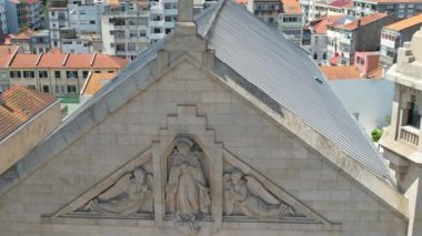 Portekiz, Porto City 'deki Marques Kilisesi' nin hava görüntüsü