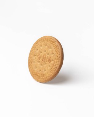 Maria bisküvisi beyaz arka planda izole edildi