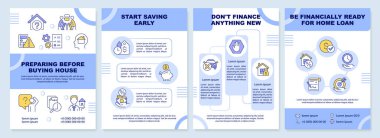 Broşür almadan önce hazırlanıyorum. Gayrimenkul. Çizgisel simgeli broşür tasarımı. Sunum için düzenlenebilir 4 vektör düzeni, yıllık raporlar. Arial-Black, Myriad Pro-Normal yazı tipleri