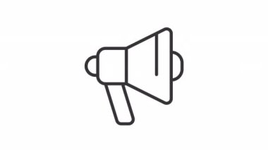 Animasyon pazarlama doğrusal simgeleri ayarlandı. Promosyon kampanyası. Sosyal medya geri bildirimi. Şeffaf arkaplanda alfa kanalı olan kusursuz HD videoları. Taslak hareketli grafik canlandırmaları