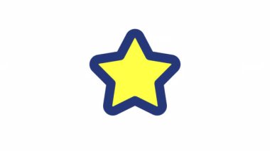 Animasyon arayüz renk ui simgeleri. Akıllı telefon navigasyonu. Sistem ayarları. Web sayfası. Şeffaf arkaplanda alfa kanalı olan kusursuz HD video. Basit doldurulmuş RGB resim çizelgesi canlandırması