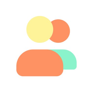 Hesaplar düz renk ui simgesi değiştiriyor. Çevrimiçi kaynağa erişim paylaşılıyor. Müşteri seçenekleri. Mobil uygulama için basit doldurulmuş öge. Renkli, sağlam bir resim. Vektör izole edilmiş RGB illüstrasyonu