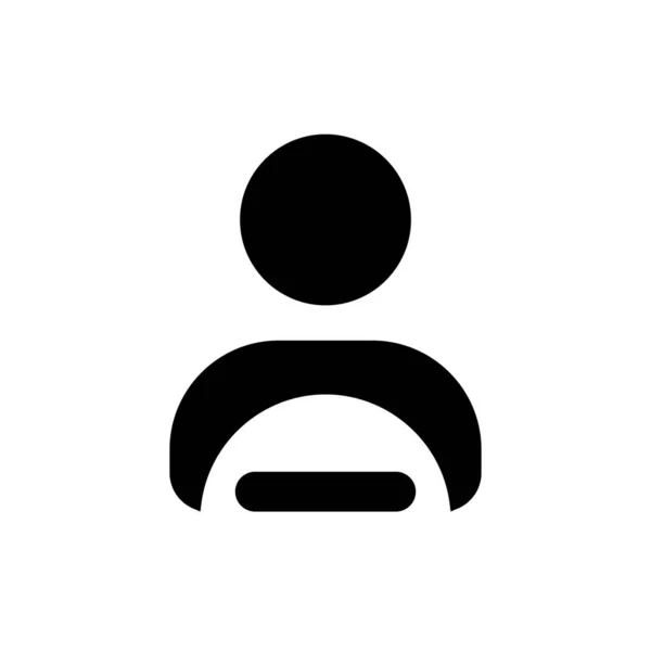Професійний Драйвер Чорний Гліф Значок Послуги Таксі Пасажирів Дизайн Інтерфейсу — стоковий вектор