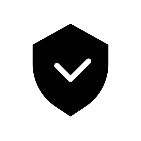 Cyber Security Black Glyph Icon Antivirový Program Bezpečnost Internetu Návrh — Stockový vektor