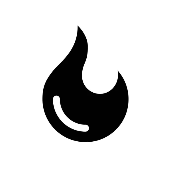 炎黒のグリフUiアイコン ホットオファーと販売 人気のニュースだ 最高の翻訳だ ユーザーインターフェイスのデザイン 白い空間にシルエットのシンボル ウェブ モバイルのための固体ピクトグラム 分離ベクトル図 — ストックベクタ