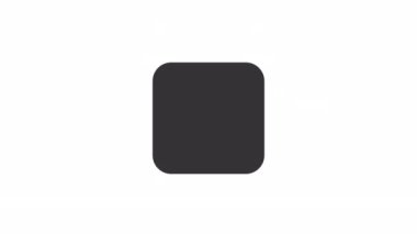 Son durak çizgisinin animasyonu. Multimedya oyuncu kontrolü. Şeffaf arkaplanda alfa kanalı olan kusursuz HD video. Taslak izole edilmiş kullanıcı arayüzü ögesi hareketli grafik canlandırması