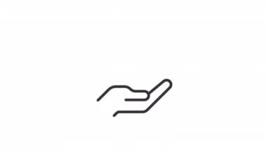 Animasyon büyük bonus hattı ui ikonu. Yüklü bir nakit ödeme. Şeffaf arkaplanda alfa kanalı olan kusursuz HD video. Taslak izole edilmiş kullanıcı arayüzü ögesi hareketli grafik canlandırması