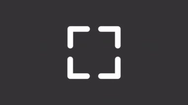 Animasyon beyaz çizgi ui simgesi. Mediaplayer özelliği. Şeffaf arkaplanda alfa kanalı olan kusursuz HD video. Gece modu için izole edilmiş kullanıcı arayüzü hareketli grafik tasarımı