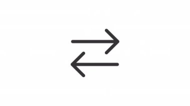 Animasyon operasyon hattı ui ikonu. Finansal işlem. Şeffaf arkaplanda alfa kanalı olan kusursuz HD video. Taslak izole edilmiş kullanıcı arayüzü ögesi hareketli grafik canlandırması