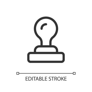 Piksel piksel mükemmel doğrusal ui simgesi. Belge doğrulaması. Onay ve kabullenme. GUI, UX tasarımı. Uygulama ve web için izole edilmiş kullanıcı arayüzü ögesi. Düzenlenebilir felç. Kullanılan Arial yazı tipi