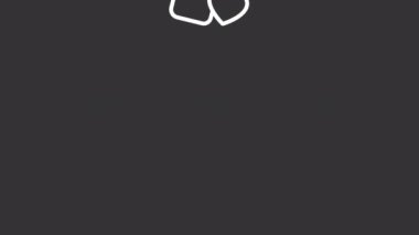 Animated medication white line icon. Drug repository program. Donation from pharmacies. Seamless loop HD video with alpha channel on transparent background. Motion graphic design for night mode