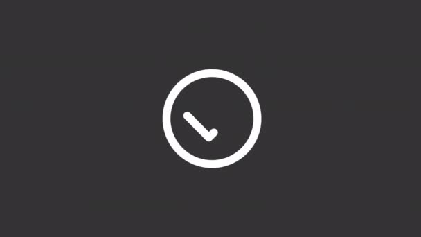 Animated Tick Button White Line Icon Check Mark Selecting Accepting — Stock videók