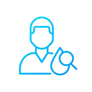 Hematology pixel perfect gradient linear vector icon. Blood disorders prevention and treatment. Medical clinic service. Thin line color symbol. Modern style pictogram. Vector isolated outline drawing