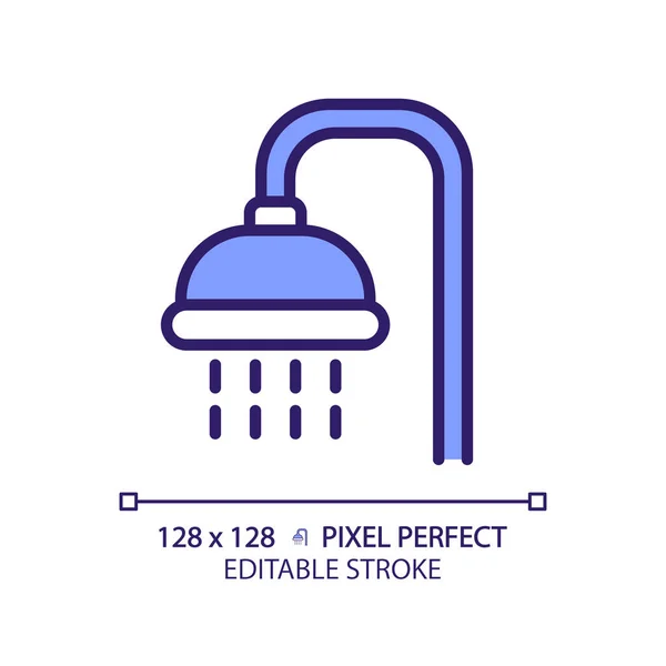 Idealna Ikona Rgb Dla Pikseli Prysznicowych Publiczna Łazienka Dla Gości — Wektor stockowy